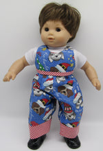 Load image into Gallery viewer, Bitty Baby 15" Twins Matching Outfits Christmas Puppies