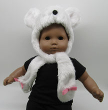 Load image into Gallery viewer, 18&quot; &amp; 15&quot; Doll Polar Bear Hat
