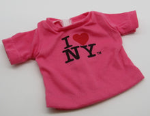 Load image into Gallery viewer, 18&quot; Doll I Heart NY T-Shirt: Hot Pink

