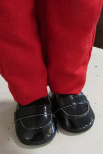 18" Doll Loafers: Black