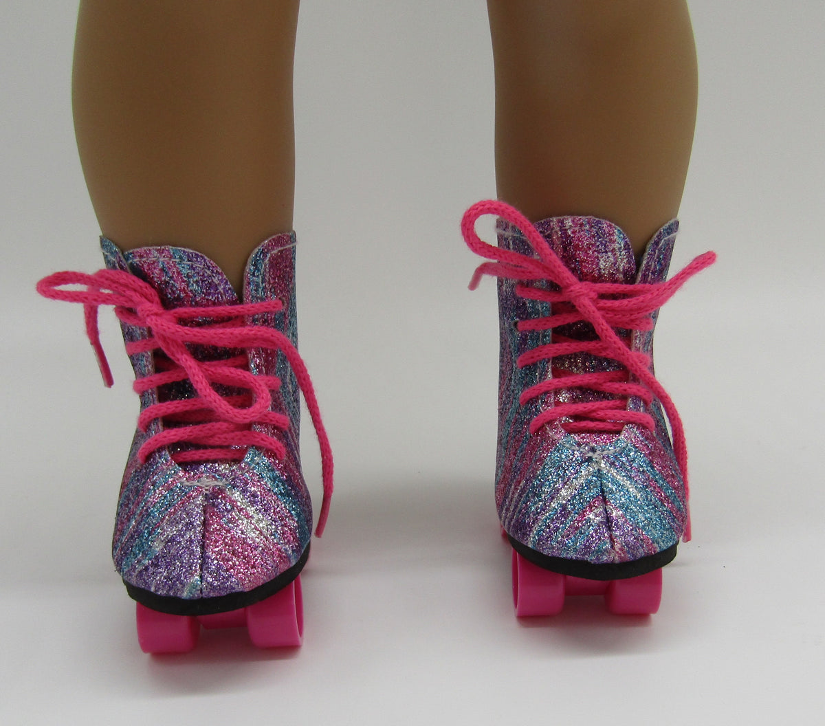Ebuddy 18 Inch Doll Shoes Doll Accessories 2 Pairs Rockin Roller Skates For 18 Inch Dolls