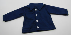18" Doll Dress Shirt:  Navy Blue