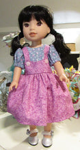 Load image into Gallery viewer, 14&quot; Wellie Wisher Doll Lace &amp; Pearl Shoes: Silver
