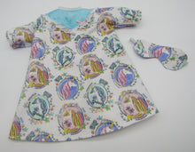 Load image into Gallery viewer, 15&quot; Bitty Baby Nightgown w Sleep Mask: Unicorn Portraits
