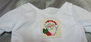 18" Doll Embroidered Santa T-Shirt & Leggings