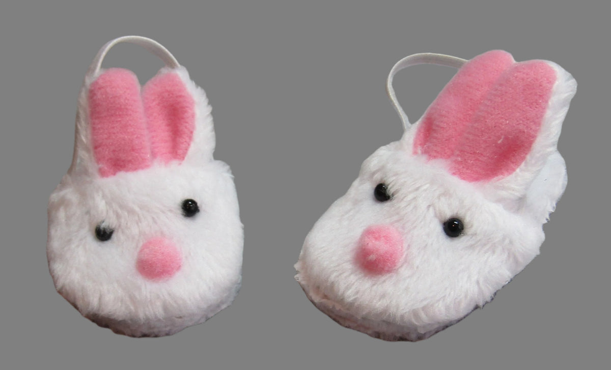 Wellie Wisher 14 inch Doll Slippers: Bunny – Handmade Designs for