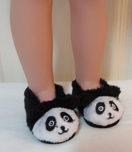 14" Wellie Wisher Doll Slippers: Panda
