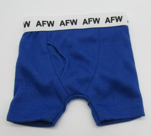 18" Doll Boxers: Blue