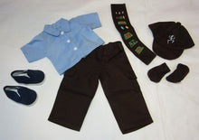 Load image into Gallery viewer, 18&quot; Doll Brownie Scout 5 Pc Uniform w Pants
