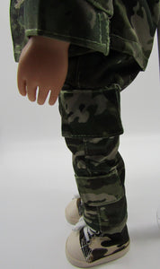 18" Doll Camouflage 6 Pc Complete Outfit