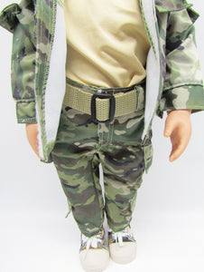 18" Doll Camouflage 6 Pc Complete Outfit