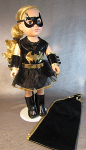 18" Doll Batgirl 5 Pc Costume