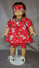 Load image into Gallery viewer, 18&quot; Doll Pajamas 3 Pc: Christmas Puppy-Print
