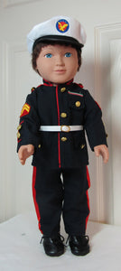 18" Doll U.S. Marines 4 Pc Formal Uniform