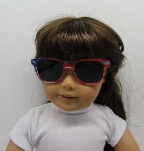 18" Doll American Flag Sunglasses