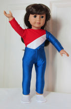 Load image into Gallery viewer, 18&quot; Doll Gymnastics Leotard 3 Pc Set: Team USA
