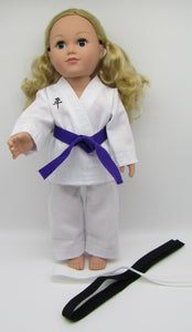 18" Doll Martial Arts 5 Pc Outfit