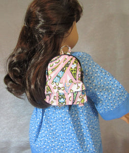 18" & 15" Doll Mini Backpack/Purse: Pink