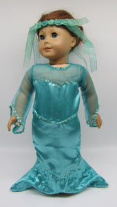 18" Doll 2 Pc Mermaid  Costume