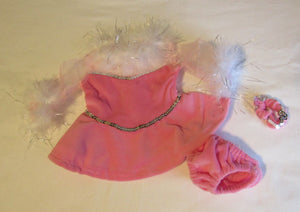18" Doll Long Sleeved Ice-skating 3 Pc Outfit: Pink