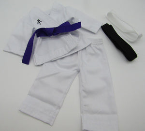 18" Doll Martial Arts 5 Pc Outfit