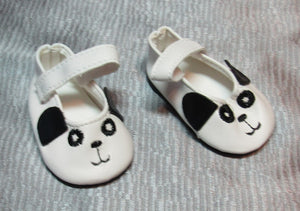 18" & 15" Doll Panda Shoes