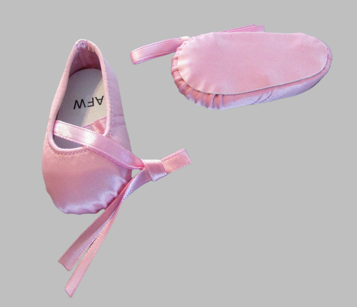 Satin Ballet Pointe Shoes Pink Handmade Designs for Dolls