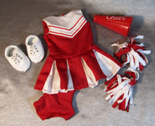 Load image into Gallery viewer, 18&quot; Doll Cheer 5 Pc Outfit: Red
