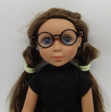 Load image into Gallery viewer, 14&quot; Wellie Wisher Doll Circle Glasses: Tortoise Shell
