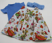 Load image into Gallery viewer, Bitty Baby 15 inch Doll Christmas Kitty Jumper &amp; T-Shirt
