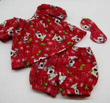 Load image into Gallery viewer, Bitty Baby 15 inch Doll 3 Pc Pajamas: Christmas Puppies
