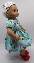 Load image into Gallery viewer, 15" Bitty Baby Dress: Flamingo w Christmas Gifts
