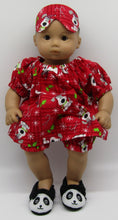 Load image into Gallery viewer, Panda Slippers 18 &amp; 15 inch Doll

