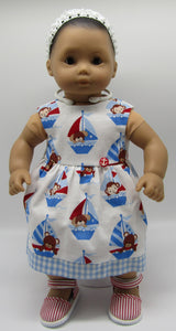 15" Bitty Baby Sailboat Sundress