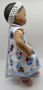 15" Bitty Baby Sailboat Sundress