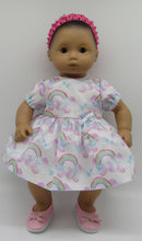 Load image into Gallery viewer, Bitty Baby 15 inch Doll Pastel Rainbow-Print 3 Pc Outfit

