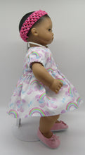 Load image into Gallery viewer, Bitty Baby 15 inch Doll Pastel Rainbow-Print 3 Pc Outfit
