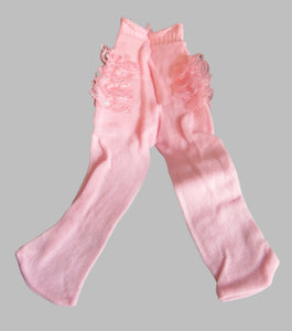 Bitty Baby 15 inch Doll Ruffle Bottom Tights: Pink