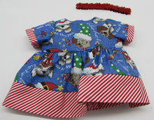 Load image into Gallery viewer, Bitty Baby 15" Twins Matching Outfits Christmas Puppies
