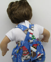 Load image into Gallery viewer, Bitty Baby 15" Twins Matching Outfits Christmas Puppies
