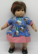 Load image into Gallery viewer, Bitty Baby 15" Twins Matching Outfits Christmas Puppies
