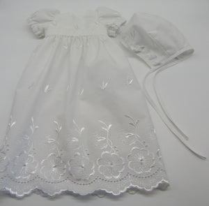 15" Bitty Baby Christening Gown & Bonnet