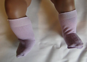18" & 15" Doll Nylon Knee Socks: Light Purple