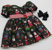 Load image into Gallery viewer, Christmas Cats Dress 18 inch Doll
