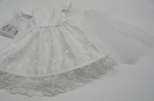 Load image into Gallery viewer, First Communion 3 Pc Outfit: Satin w Veil &amp; Bible
