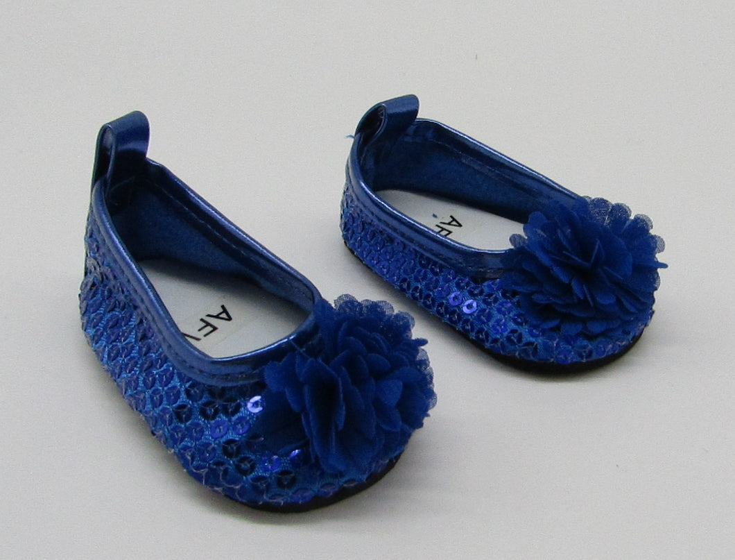 blue sequin dress shoes 18 & 15 inch Doll Shoes: Royal cf_s_18--xl-2xl blue bodycon homecoming dress SIZE:11M Sequin Color