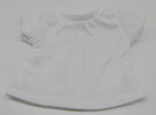 Load image into Gallery viewer, Basic White T-Shirt 18 &amp; 15 inch Doll
