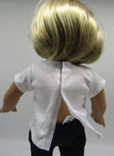 Load image into Gallery viewer, Basic White T-Shirt 18 &amp; 15 inch Doll

