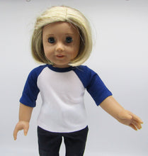Load image into Gallery viewer, 2 Pack Ragland T-Shirt 18 inch Doll: Blue and Red
