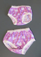 Load image into Gallery viewer, Underwear Two-Pack: Purple w Bunnies
